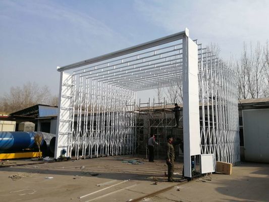 کیفیت غرفه رنگ جمع شونده متحرک ذخیره فضای نصب گواهینامه CE کارخانه