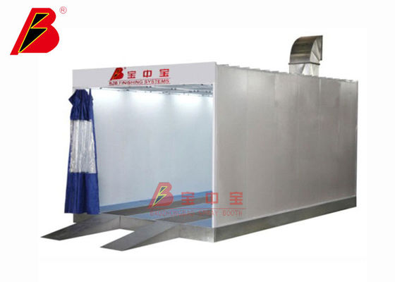 کیفیت غرفه سنباده جلا دادن PVC پرده 6kw ایستگاه آماده سازی رنگ کارخانه