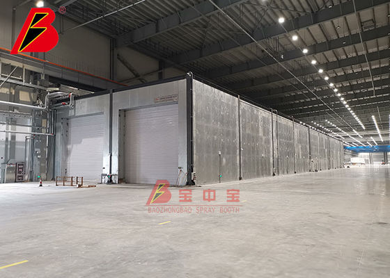 کیفیت پوشش اسپری دو رنگ CE TUV خطوط رنگ صنعتی کارخانه