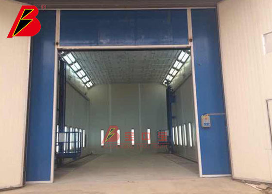 کیفیت غرفه اسپری صنعتی TUV با کامیون بزرگ با آسانسور سه بعدی در داخل کارخانه