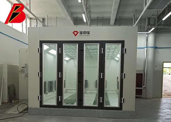 کیفیت غرفه اسپری خودرو بزرگ 16kw درب مخصوص فن های اتومبیل توربین کارخانه