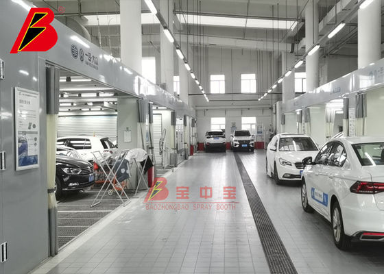کیفیت اتاق آماده سازی فروشگاه تعمیر خطوط رنگ فلزی ورق خودکار 5min کارخانه