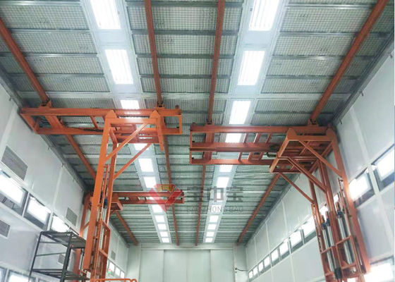 کیفیت آویز سبک 3D آسانسور اتوبوس رنگ غرفه بالابر کار سیستم عامل برای خط رنگ کارخانه