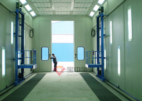 کیفیت پلت فرم کاری 3D Lift برای غرفه رنگ اتوبوس سفارشی از طریق غرفه اسپری رانندگی کنید کارخانه