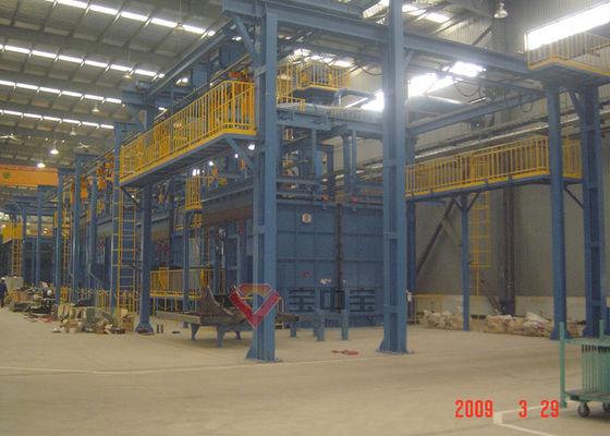 کیفیت غرفه رنگ ماشین آلات سنگین با خط رنگ صنعتی سیستم زنجیره تحویل خودکار کارخانه