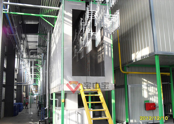 خط پوشش پودر سبک Tunnel برای اجزای صنعت