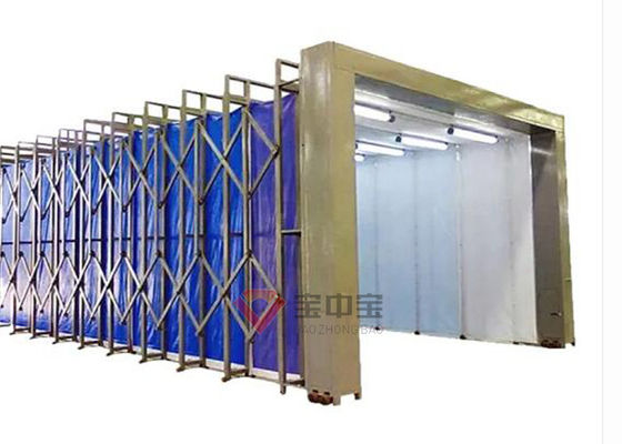 غرفه اسپری ردیابی تاشو موبایل تلسکوپی برای تجهیزات صنایع مکانیکی