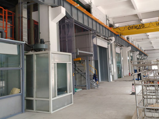 کیفیت BZB 90min خط تولید نقاشی را با سیستم رنگ پرده آب تنظیم کرده است کارخانه
