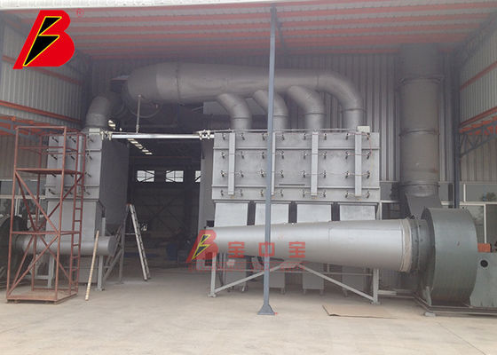 اتاق تمیز کردن ماسهبندی 69kw برای ظروف بزرگ