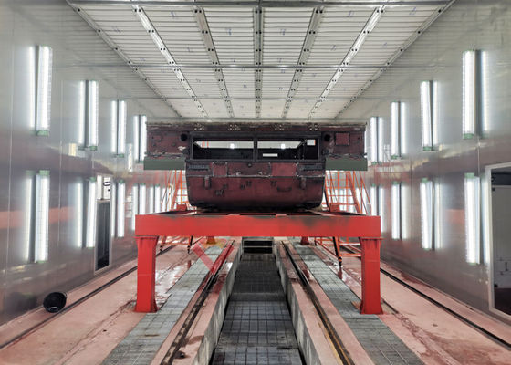 ترولی برقی غرفه اسپری مخزن سنگین برای خط نقاشی اسپری